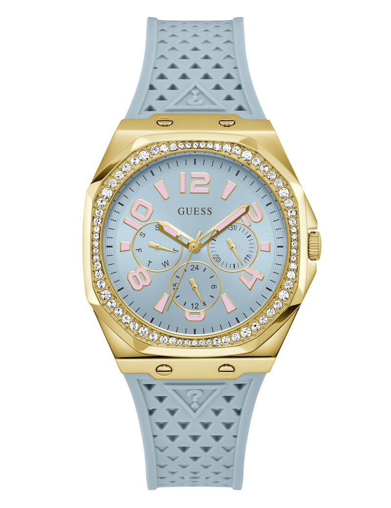 Blue Quartz Analog Silicone Watch