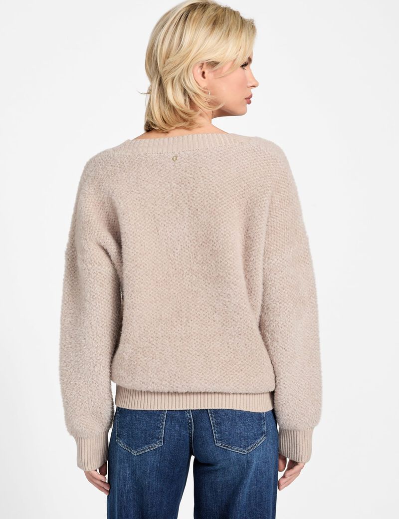 Oversized fuzzy sweater