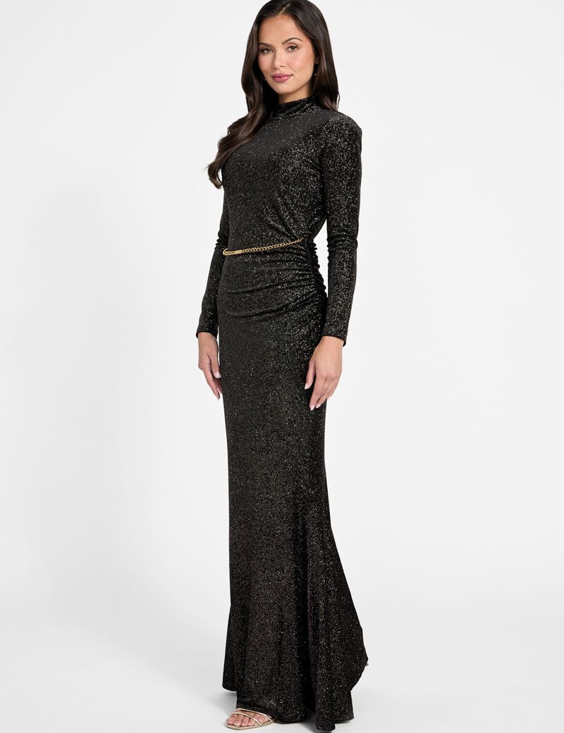 Marciano velvet long dress