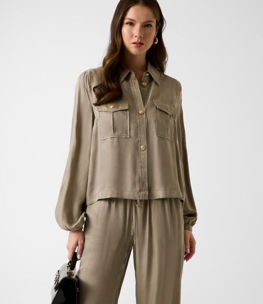 DALIA FLUID CROP SHIRT