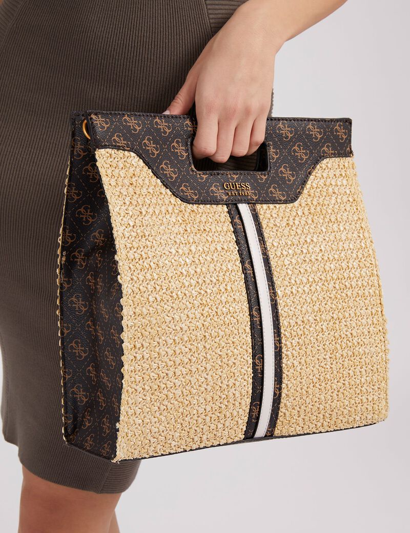 Kasinta Raffia Cutout Tote