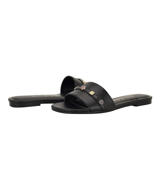 Tasam logo slide flat sandal