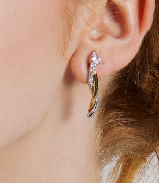30mm twist pendant earrings