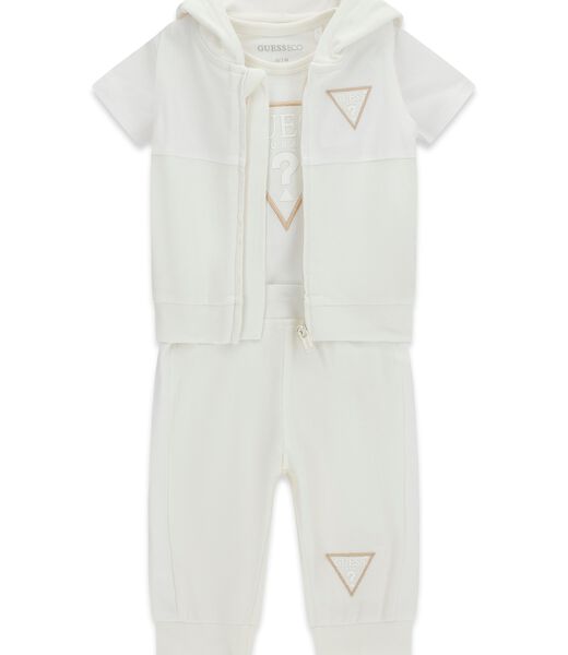 SET HOODED VEST+SS BODY+PANTS