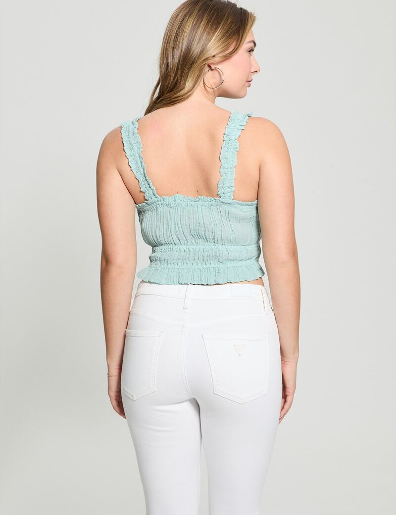 Lacy gauze top
