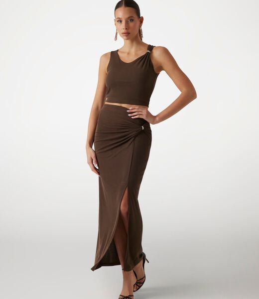 Cropped sleeveless top