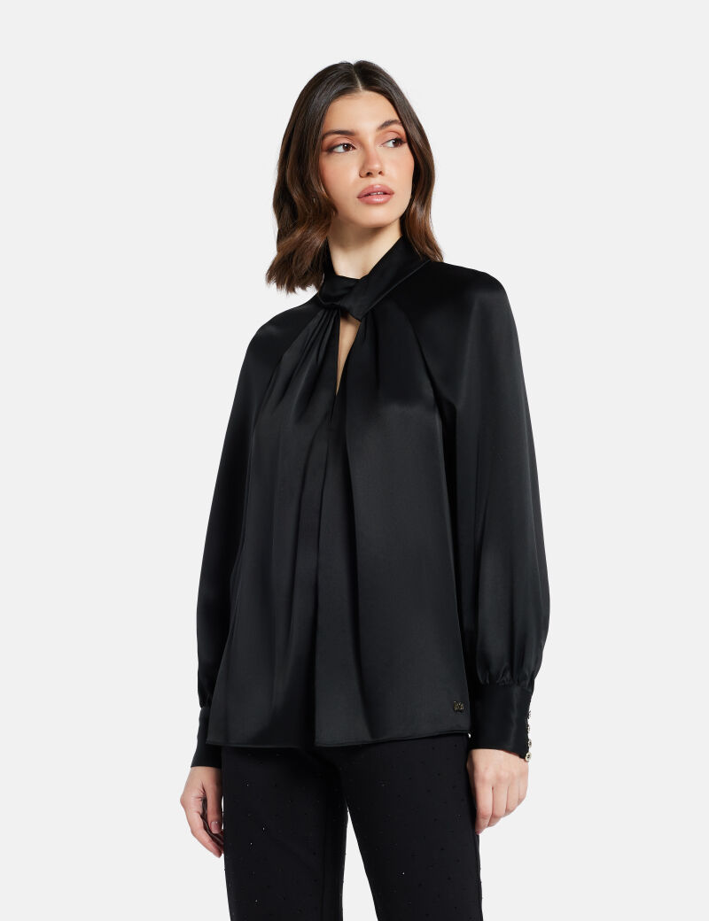 Dion long sleeve relaxed blouse