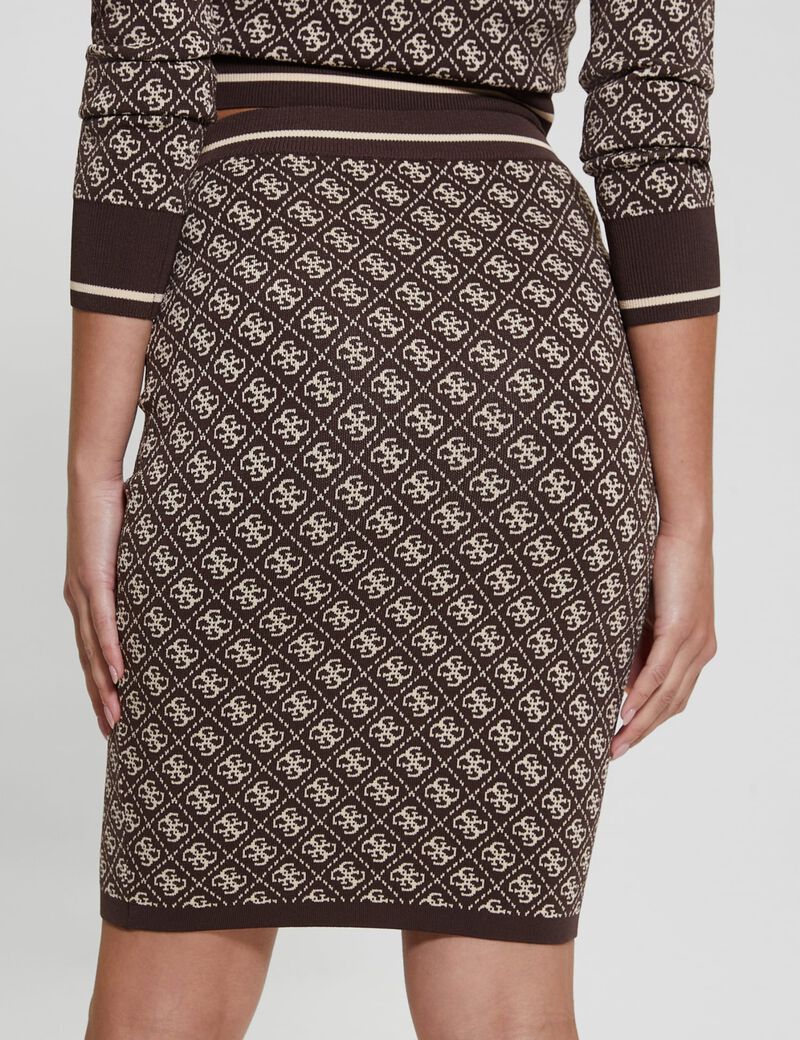 4G logo sweater midi skirt