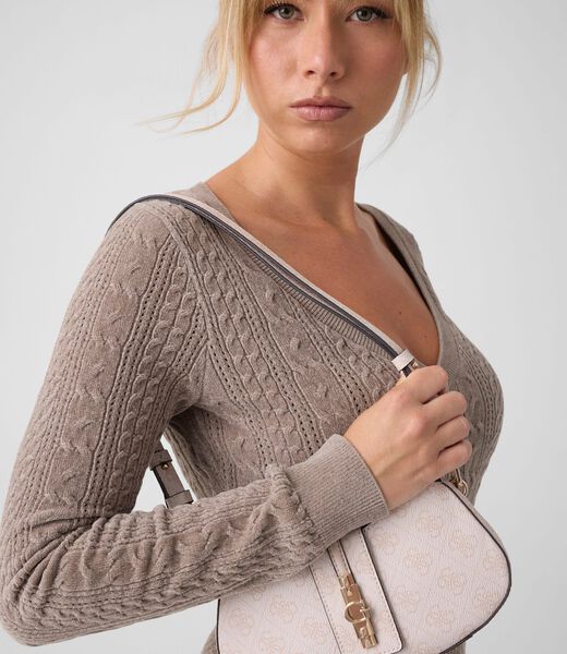 guess yvonne logo mini shoulder bag