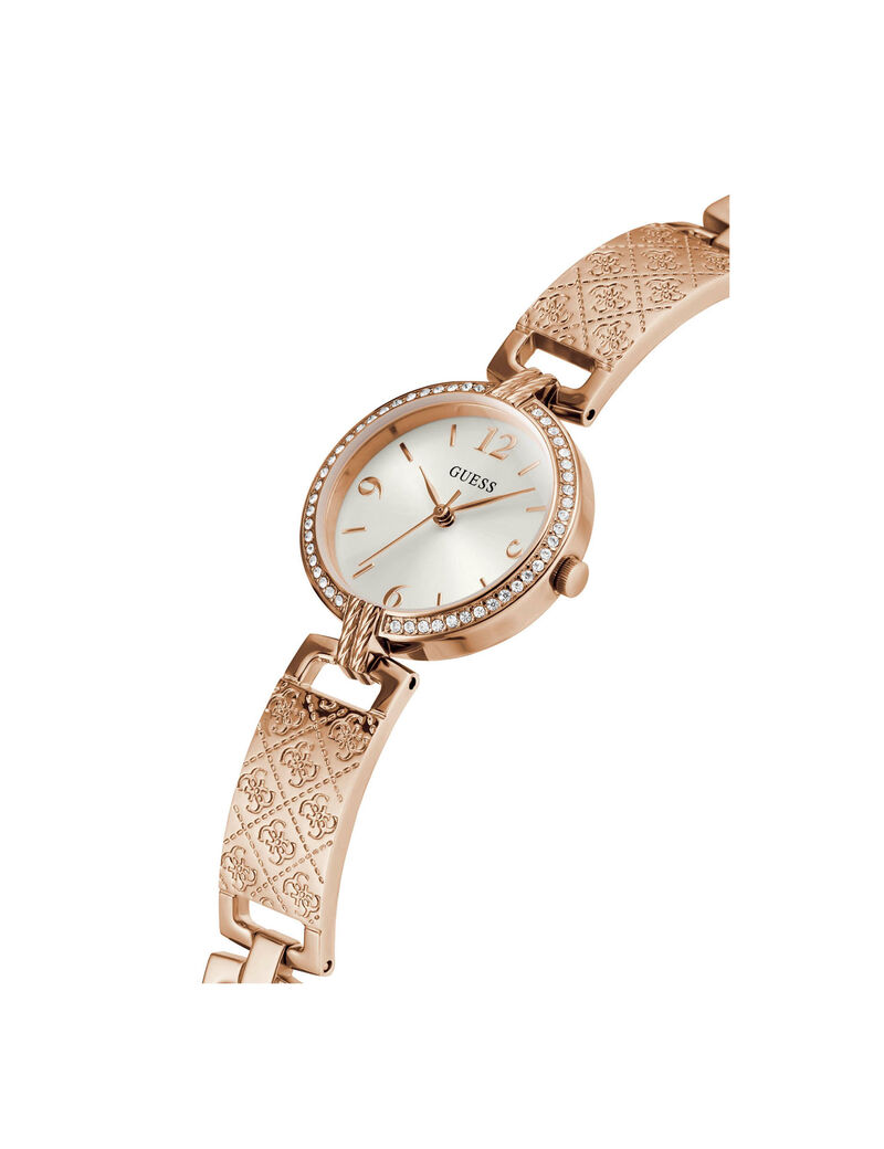 Rose Gold And Crystal Ladies Watch