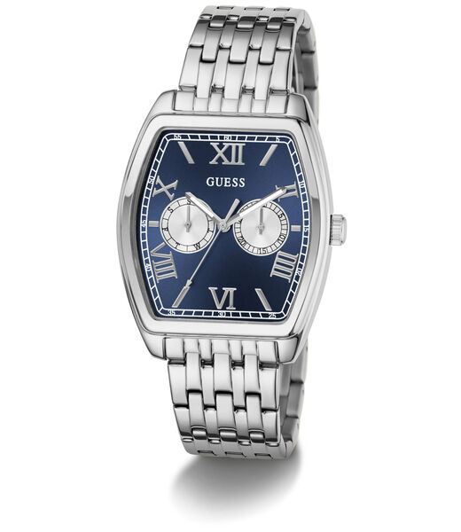 Mens Silver Tone Multi-function Watch