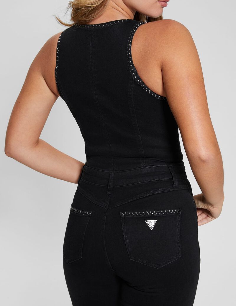 Skinny Denim Jumpsuit