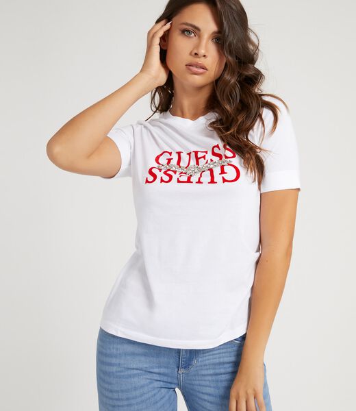 Melange Rhinestones T-Shirt