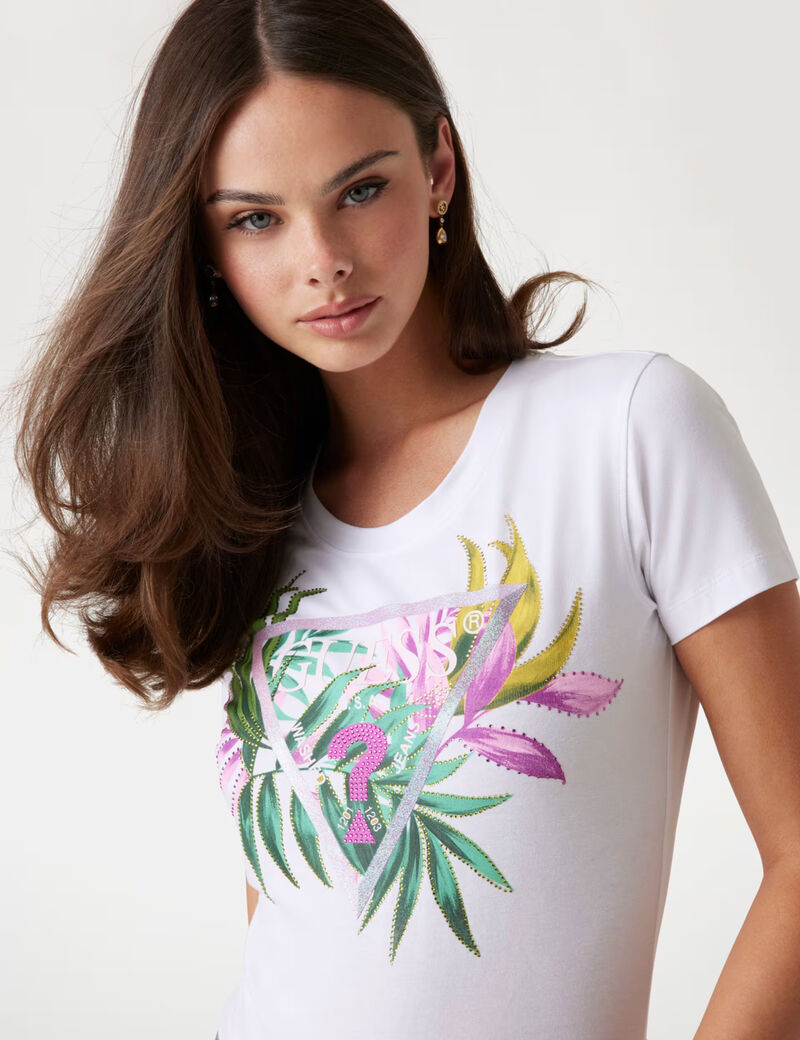 Slim-fit triangle logo T-shirt