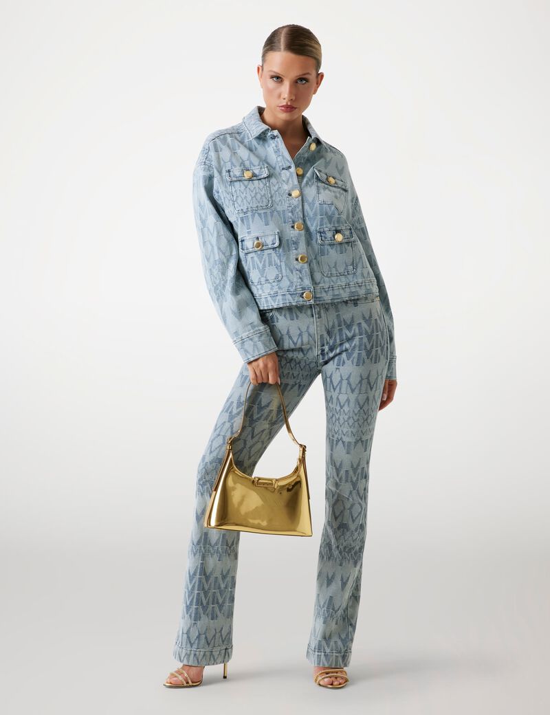 Marciano jacquard logo denim jacket