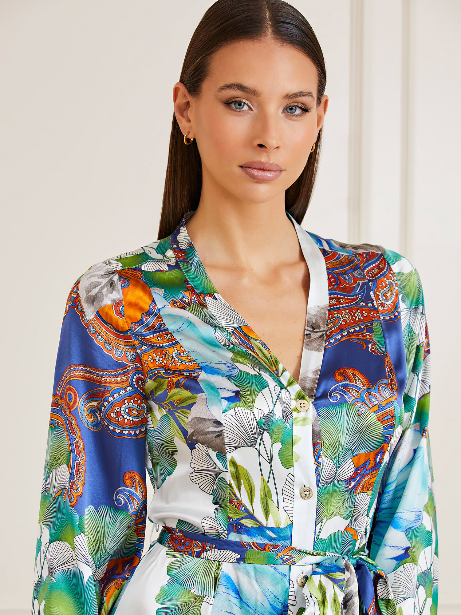 Shop GUESS Online Marciano silk long dress