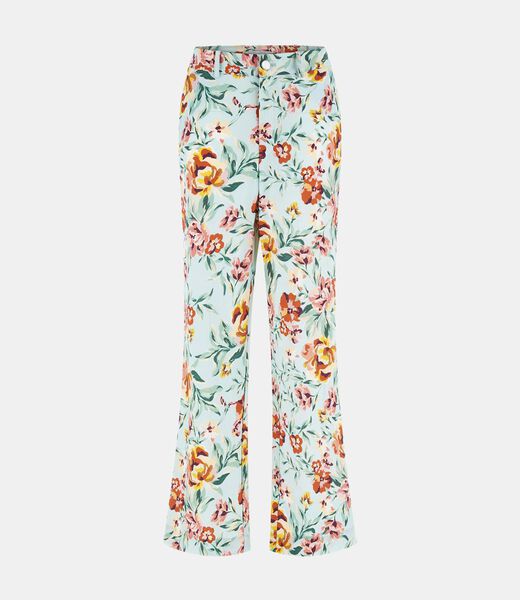 Floral print straight pant