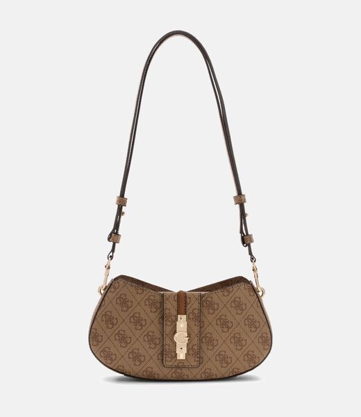 guess yvonne logo mini shoulder bag