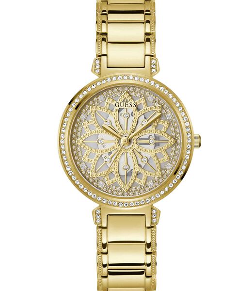 Gold-Tone Cut-Through Watch