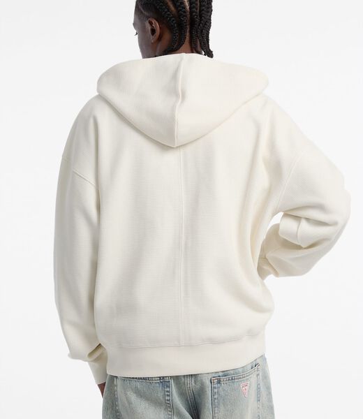 Fulll zip hooded logo sweatshirt