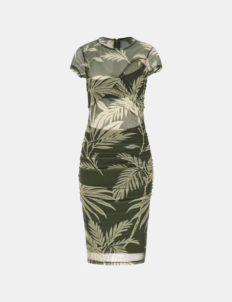 فستان قصير شبكي ضيق