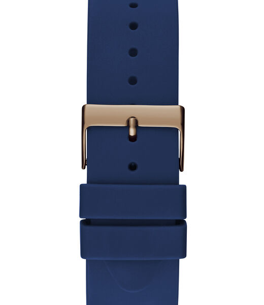 Blue Rose Gold Tone Analog Watch