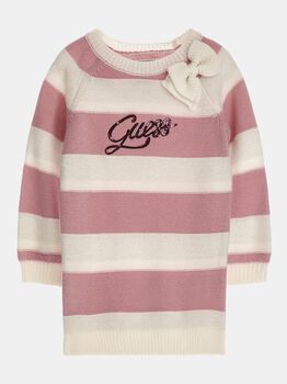All Over Striped Sweater Dress