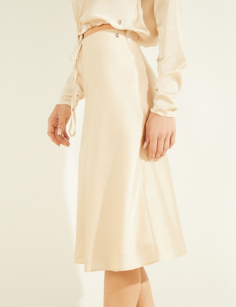 Mid-Length Slip Skirt