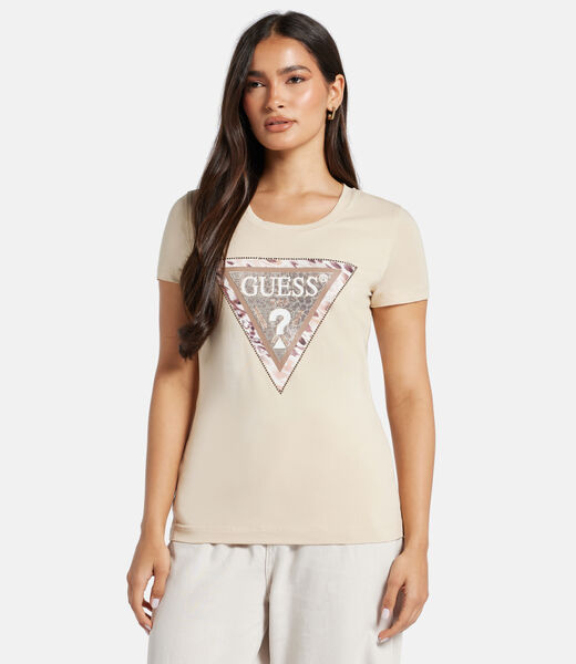 Animalier triangle logo T-shirt