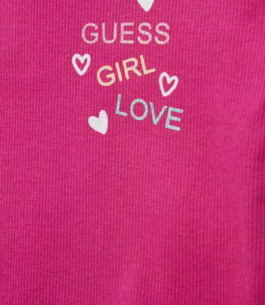 guess set rib ss t shirt   rib short