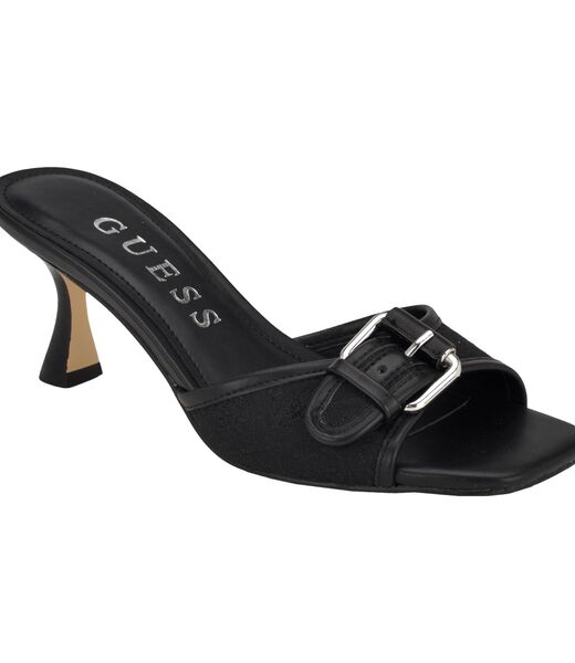 Dista Buckled Logo Kitten Heels