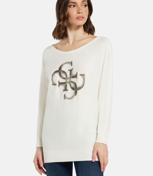 Emerie 4G logo bat sleeve sweater