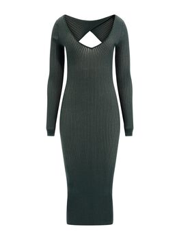 Back Cut-Out Sweater Dress