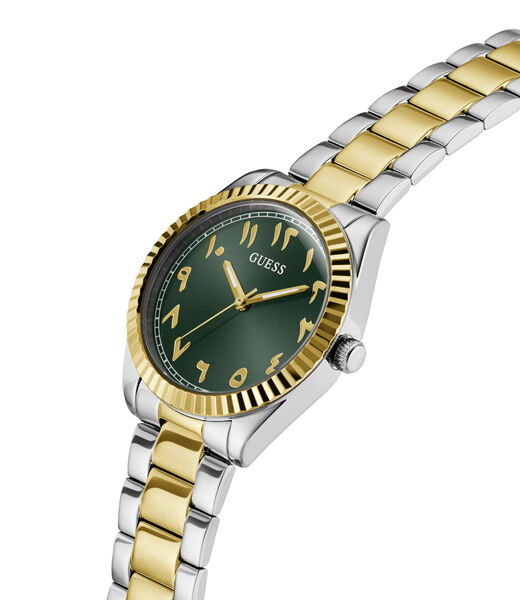 2-Tone Quartz Analog Stainless Steel Watch