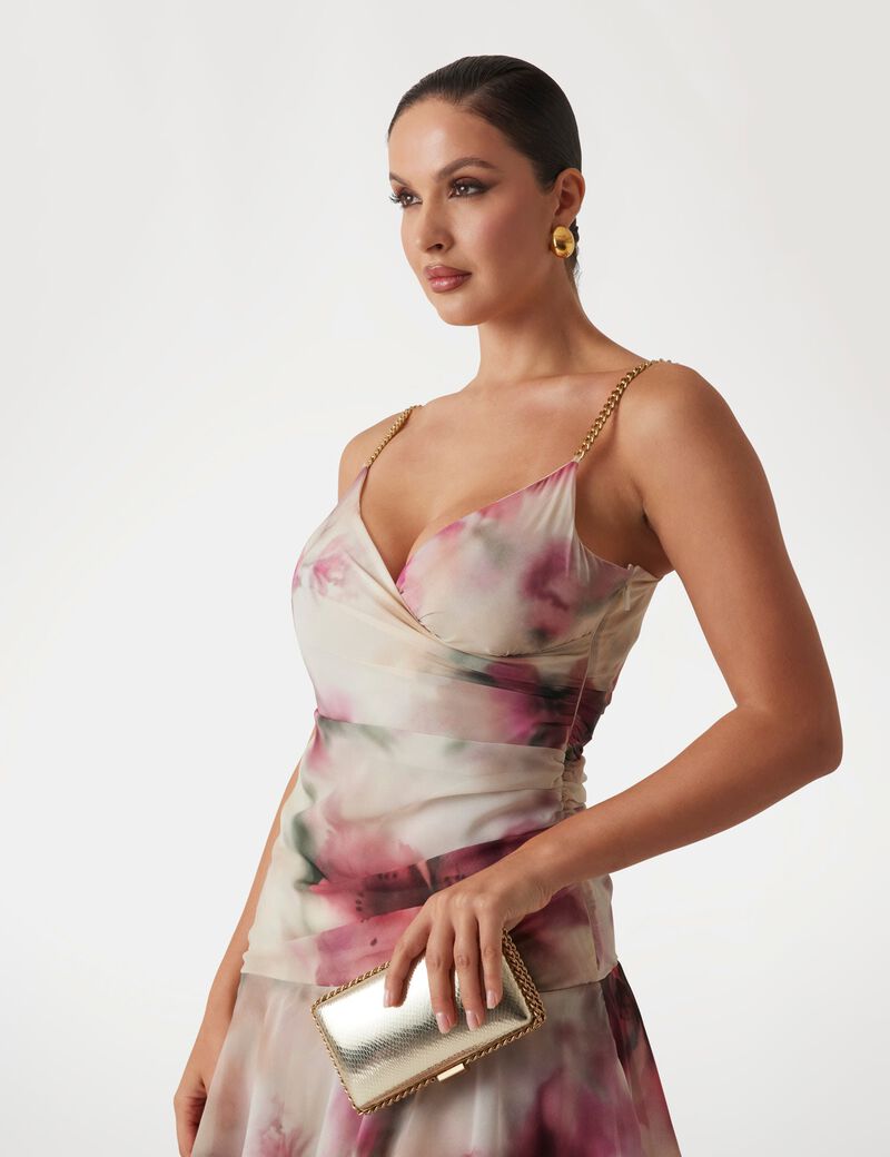 Marciano floral-print long dress