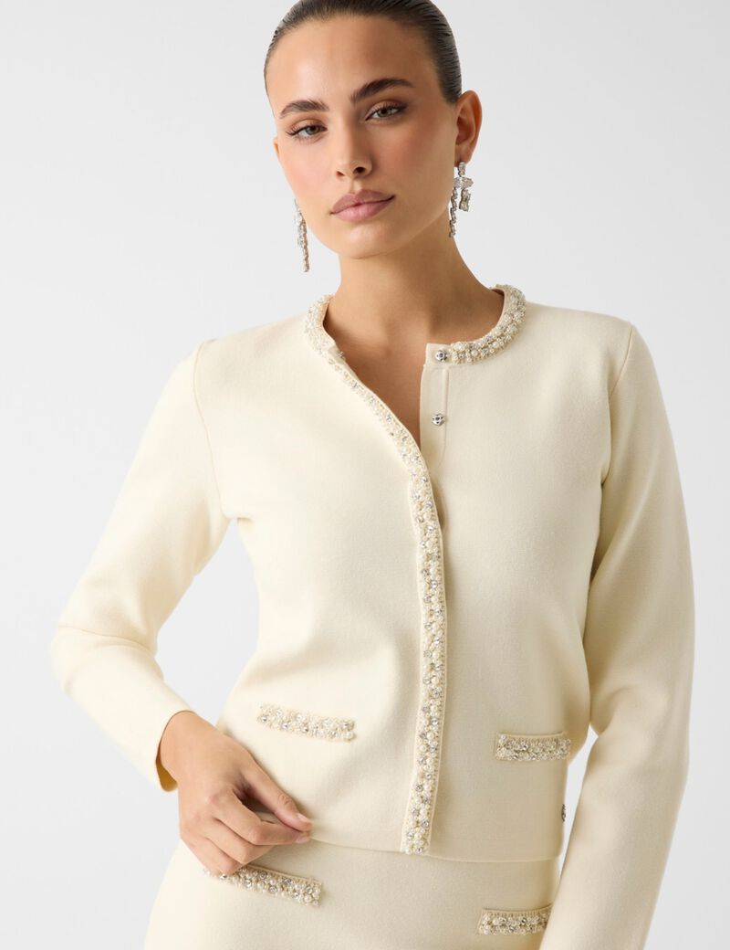 guess beads cardigan