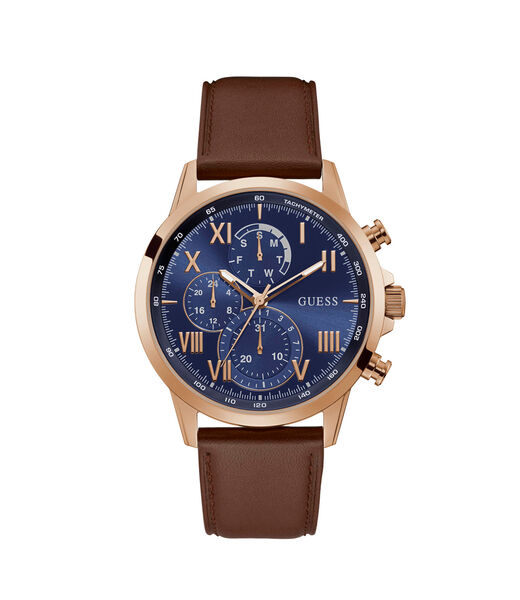 Rose Gold Leather Watch