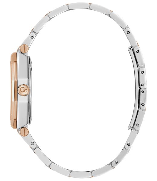 Gc Specials Women S 763 Mvmt White Dail 10 Amt Silver Rose Gold Stainless Steel Brct