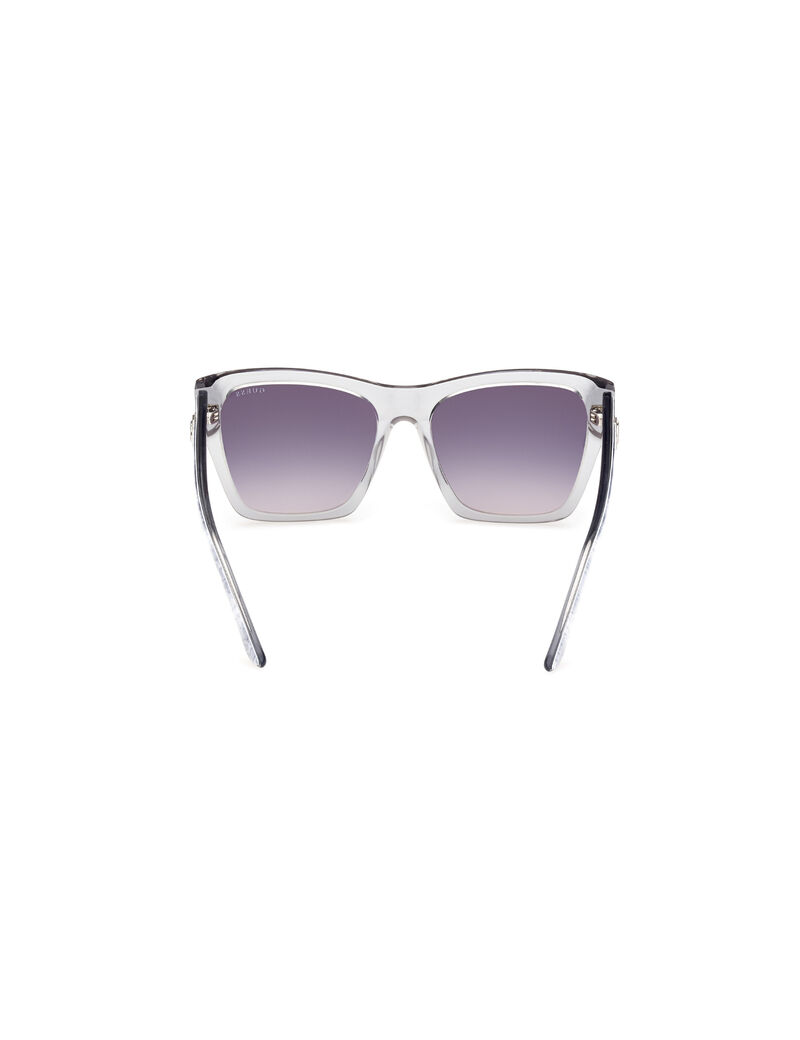 Square gradient grey smoke sunglasses