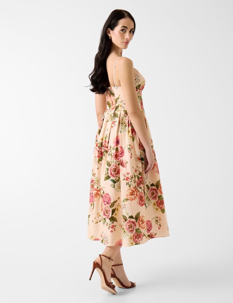 Floral print maxi dress