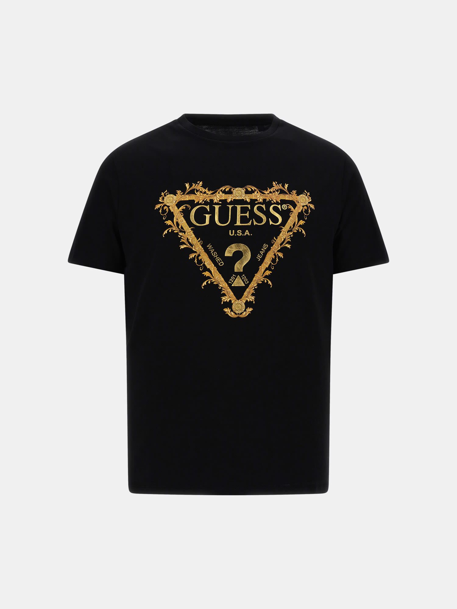 Gold hot sale guess shirt
