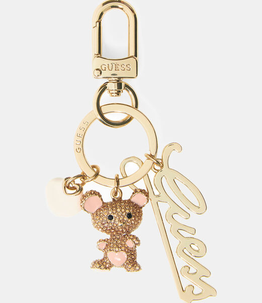 جيس logo script teddy keychain