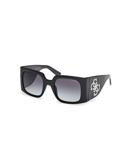 Square black gradient smoke sunglasses
