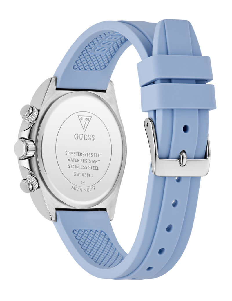 guess ladies color round analog watch