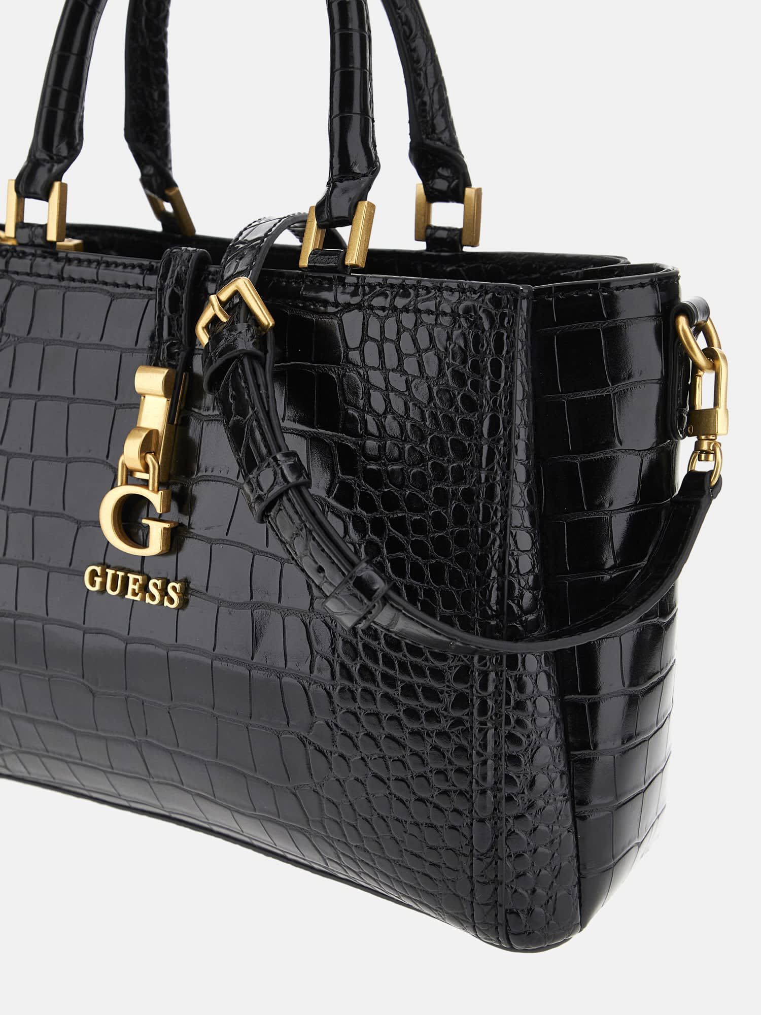 Shop GUESS Online G James croc look handbag