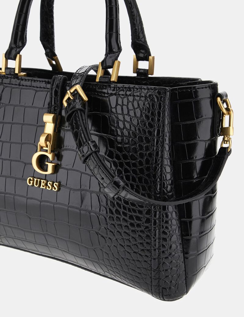 G James croc-look handbag