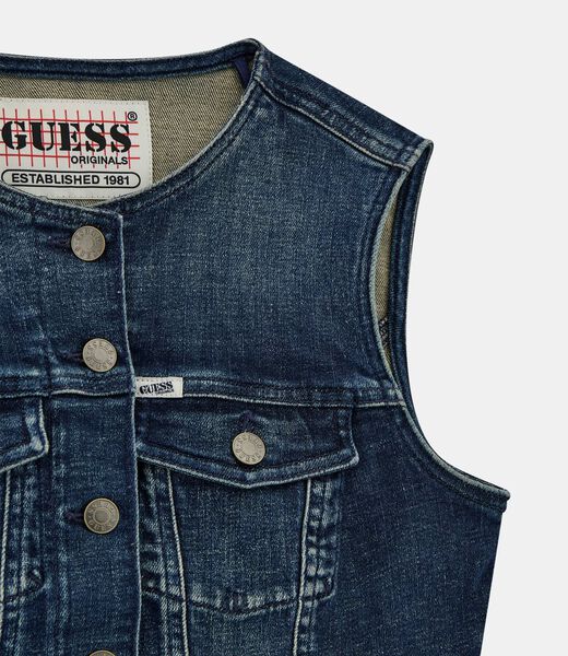 Slim fit denim top