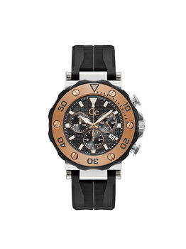 Gc Silver And Gold Mens Watch