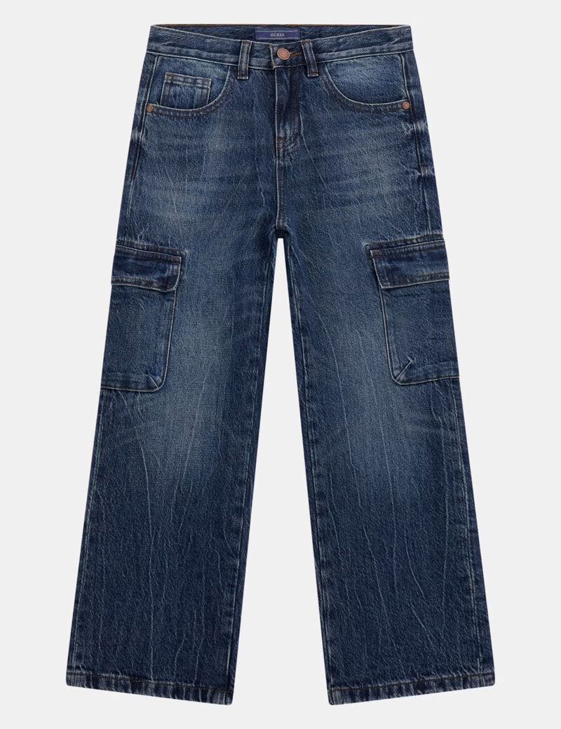 Wide leg cargo jeans