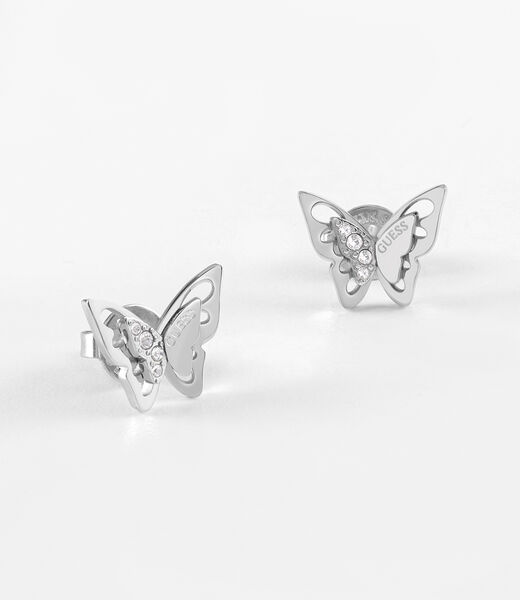 Overlapped Butterfly Studs Rh